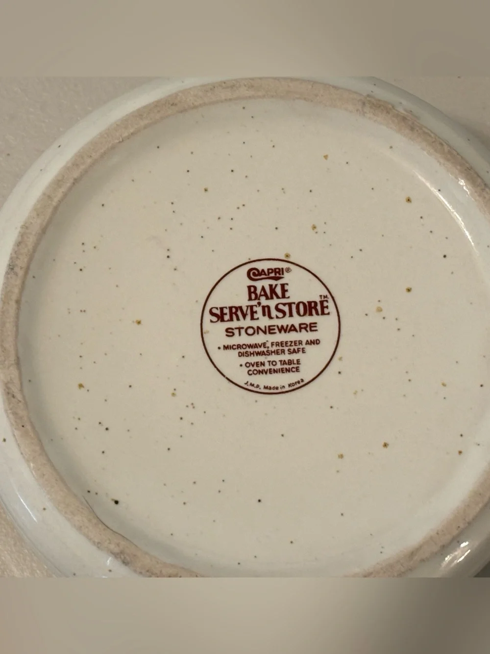 Capri Bake Serve n Store Ceramic Floral Covered Casserole Stoneware